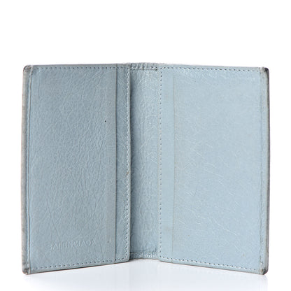 Balenciaga Agneau Giant 12 Silver Hardware Card Case Bleu Opaline 5 of 11