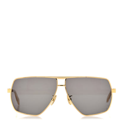 Celine Oversized Aviator Sunglasses CL40246U-Y Gold 2 of 8