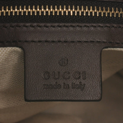 Gucci Monogram Vintage Web Medium Half Moon Hobo Ebony 7 of 8