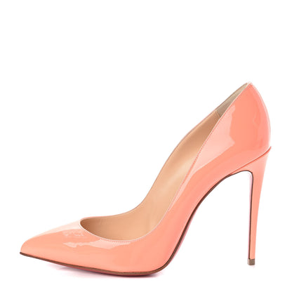 Christian Louboutin Patent Pigalle Follies 100 Pumps 37.5 Flamingo 1 of 7