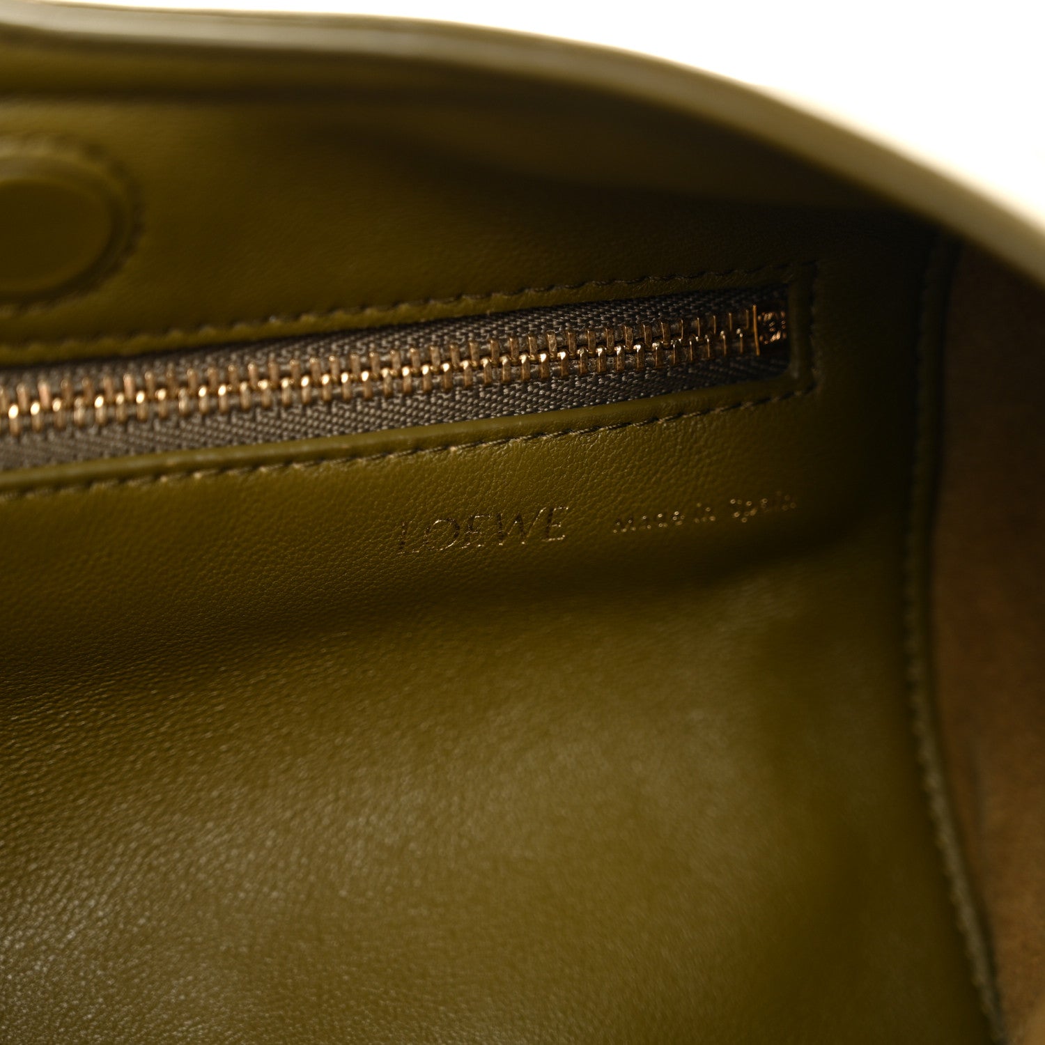 Loewe Mellow Nappa Small Squeeze Bag Olive 6 of 14