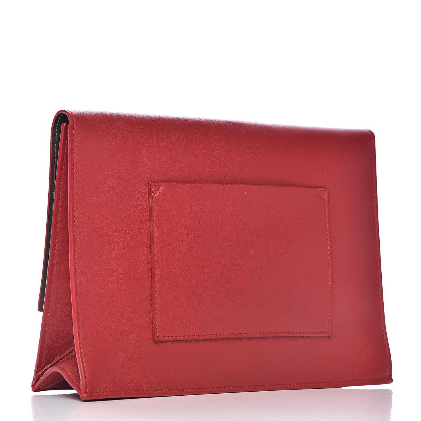 Lambskin Small Lunch Bag Clutch Red
