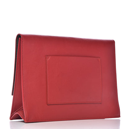 Proenza Schouler Lambskin Small Lunch Bag Clutch Red 3 of 13