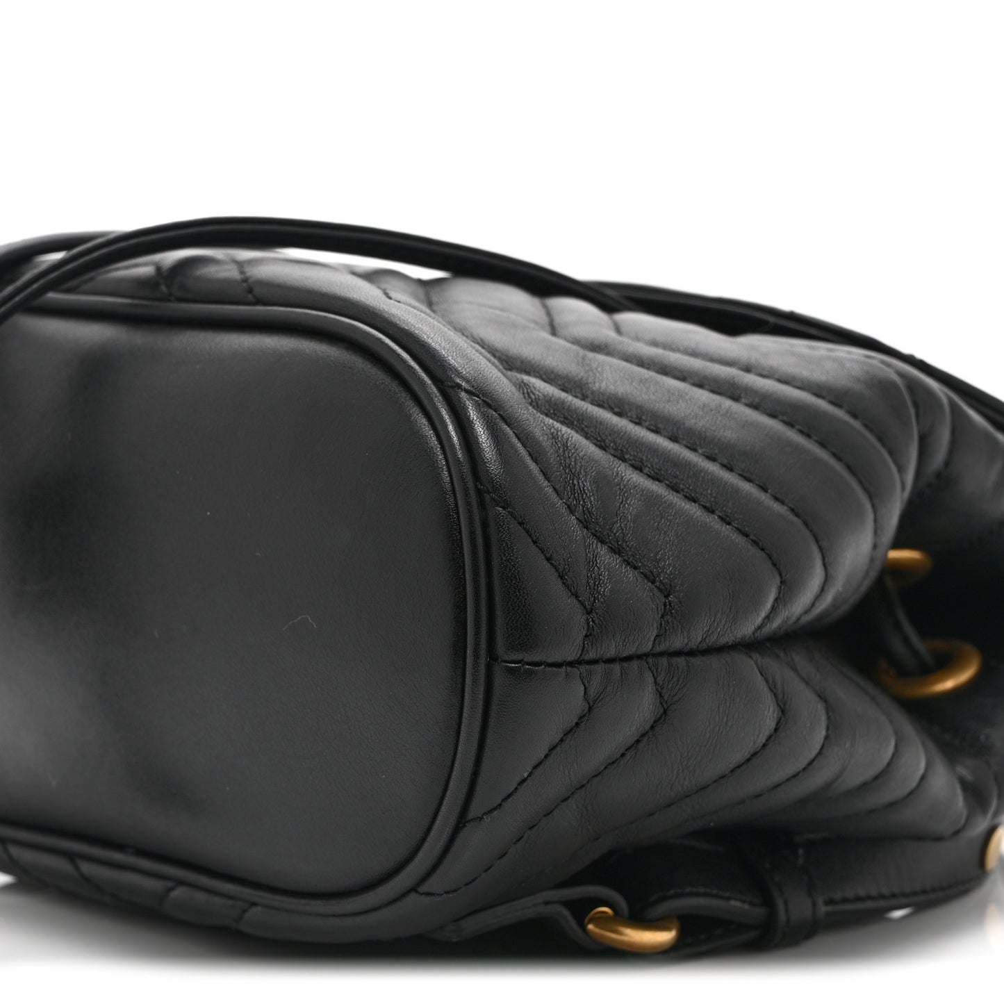 Calfskin Matelasse GG Marmont Flap Backpack Black