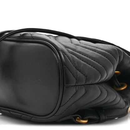 Gucci Calfskin Matelasse GG Marmont Flap Backpack Black 11 of 11