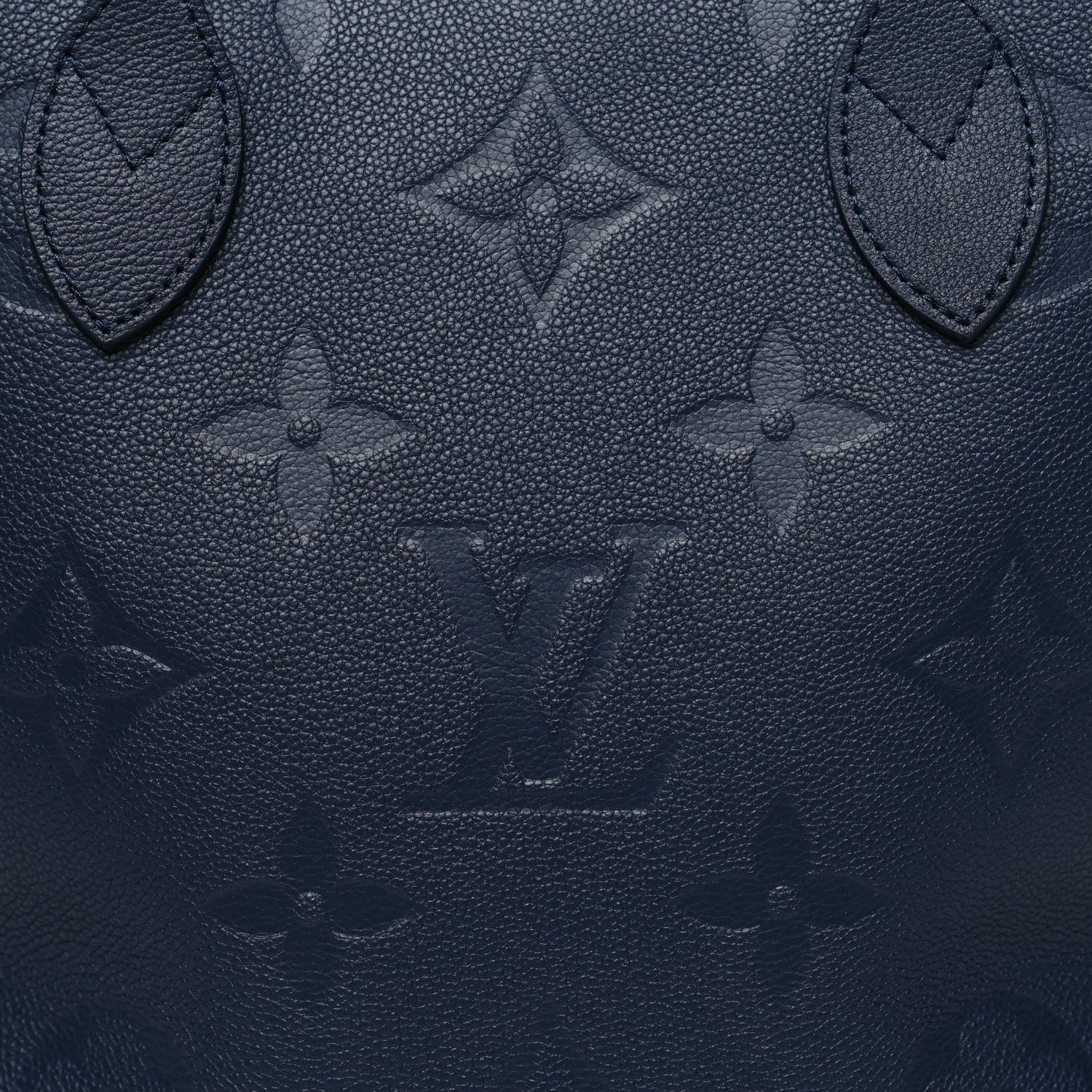 Louis Vuitton Empreinte Monogram Giant Neverfull MM Navy 9 of 11