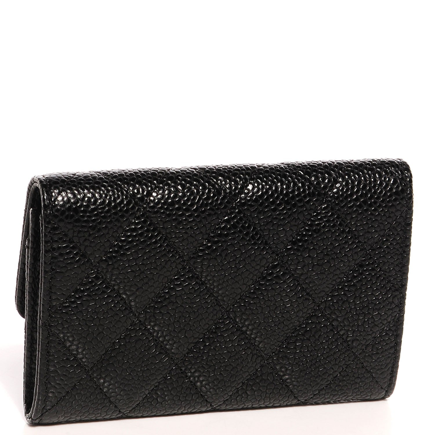 Chanel Caviar Quilted Flap Card Holder Black 3 of 8