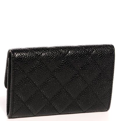 Chanel Caviar Quilted Flap Card Holder Black 3 of 8