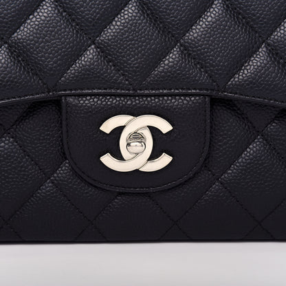 Chanel Caviar Quilted Jumbo Single Flap Black 11 of 12