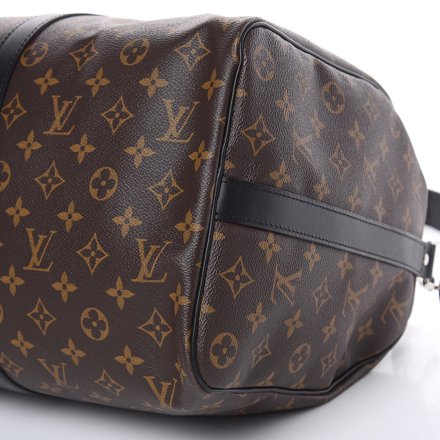 Louis Vuitton Monogram Macassar Keepall Bandouliere 45 7 of 9