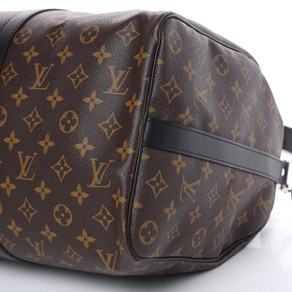 Louis Vuitton Monogram Macassar Keepall Bandouliere 45 7 of 9