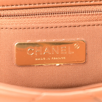 Chanel Lambskin Quilted Medium Chanel 19 Flap Brown 6 of 10