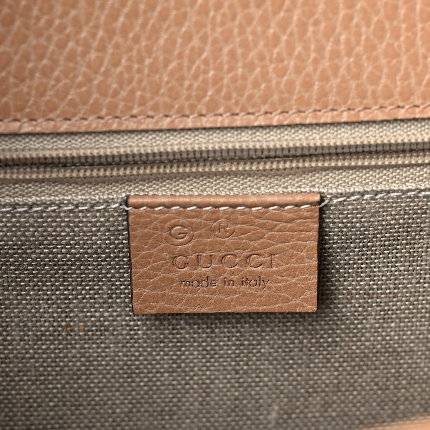 Gucci Dollar Calfskin Interlocking G Shoulder Bag Camelia 6 of 9