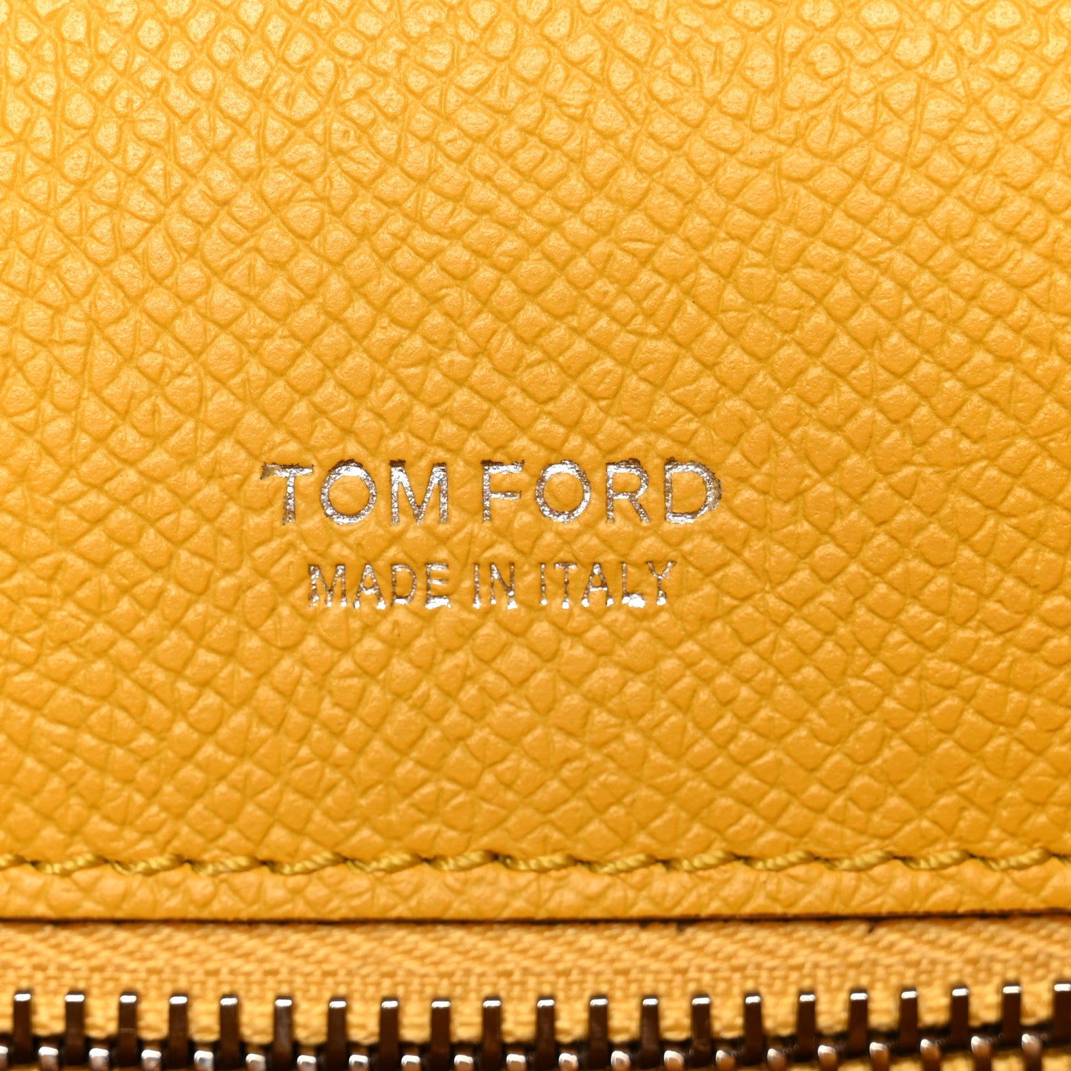 Tom Ford Grained Calfskin Mini T Clasp Tara Crossbody Bag Yellow 6 of 11