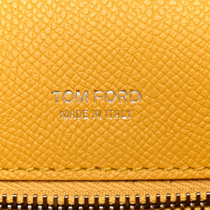 Tom Ford Grained Calfskin Mini T Clasp Tara Crossbody Bag Yellow 6 of 11