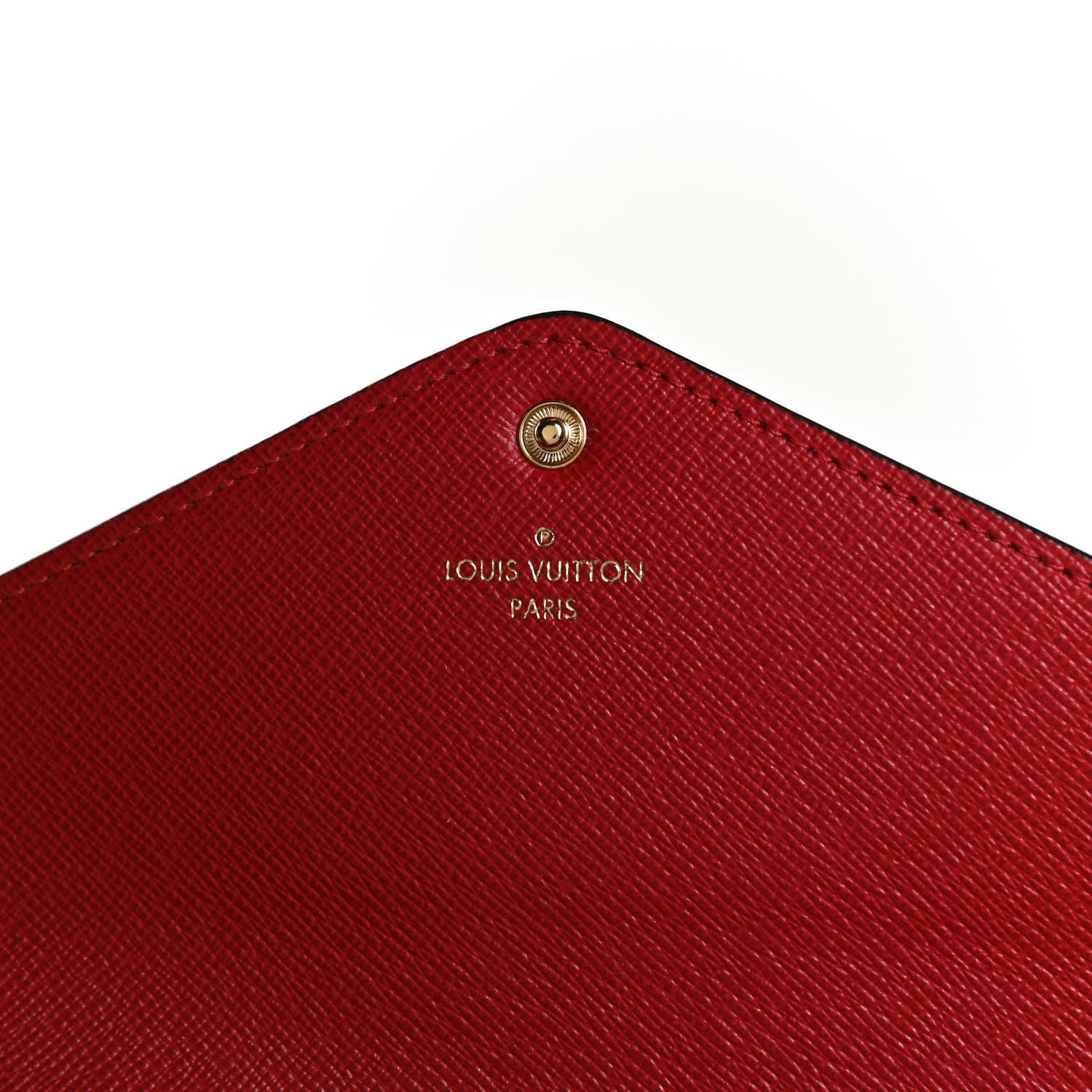 Louis Vuitton Damier Ebene Josephine Wallet Red 6 of 10