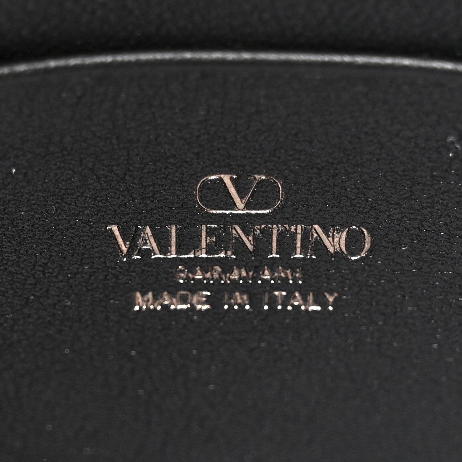 Valentino Garavani Grainy Calfskin Rockstud Crossbody Pouch Black 6 of 9