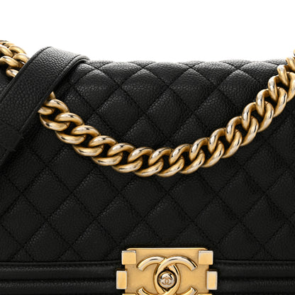 Chanel Caviar Quilted Medium Boy Flap Black 8 of 14