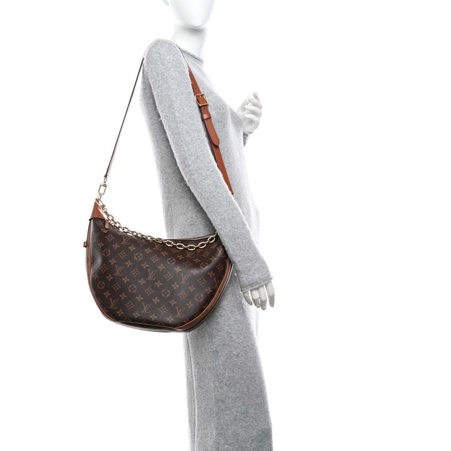 Louis Vuitton Reverse Monogram Loop Hobo 2 of 9