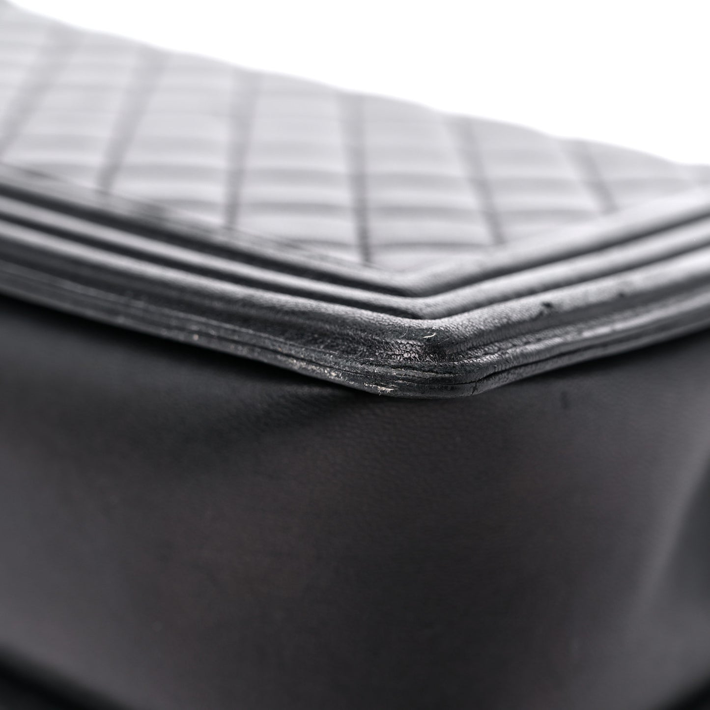 Calfskin Quilted New Medium Boy Flap Black