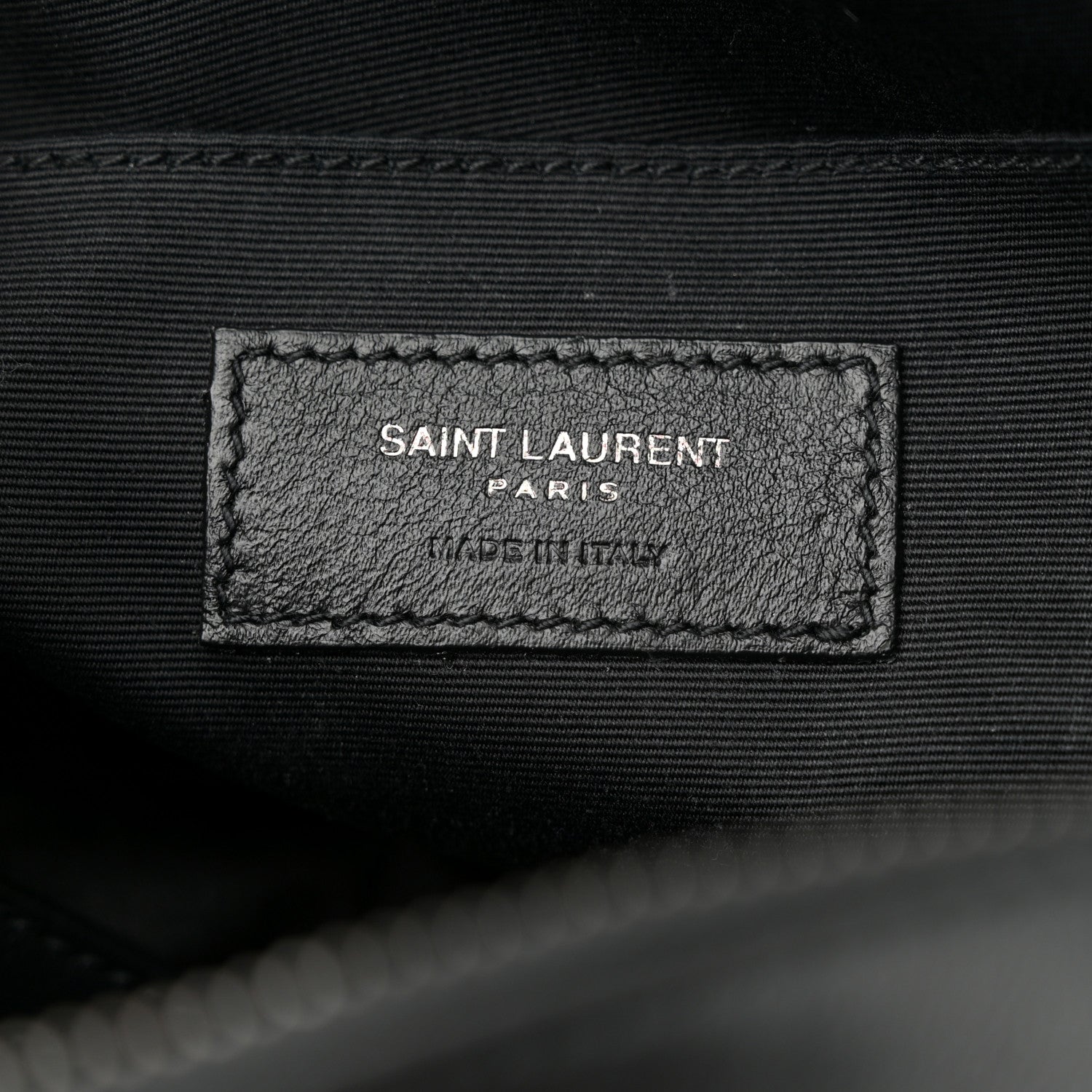 Saint Laurent Calfskin Matelasse Monogram Lou Camera Bag Black 6 of 11