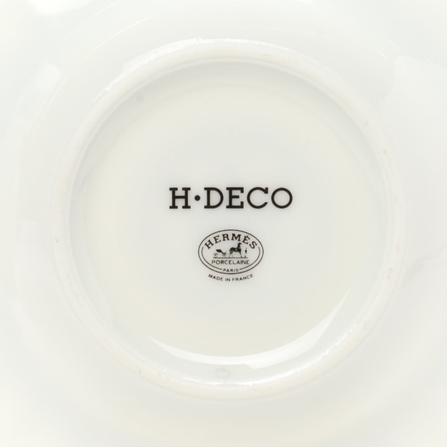 Porcelain H Deco Coffee Cup And Saucer Set Of 2 Black