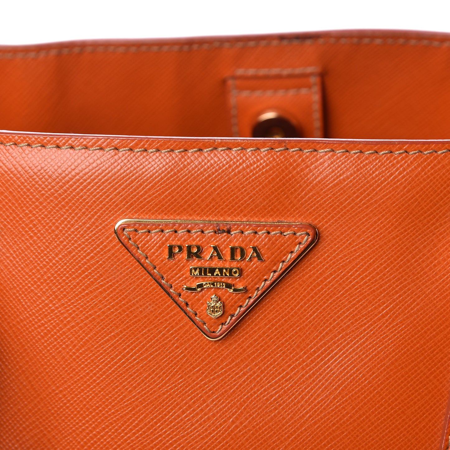 Saffiano Lux Large Tote Papaya