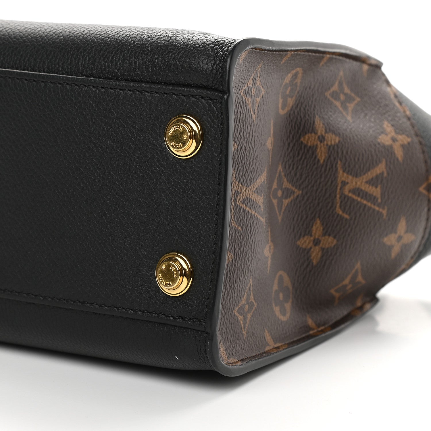 Louis Vuitton Calfskin Monogram On My Side PM Black 8 of 8