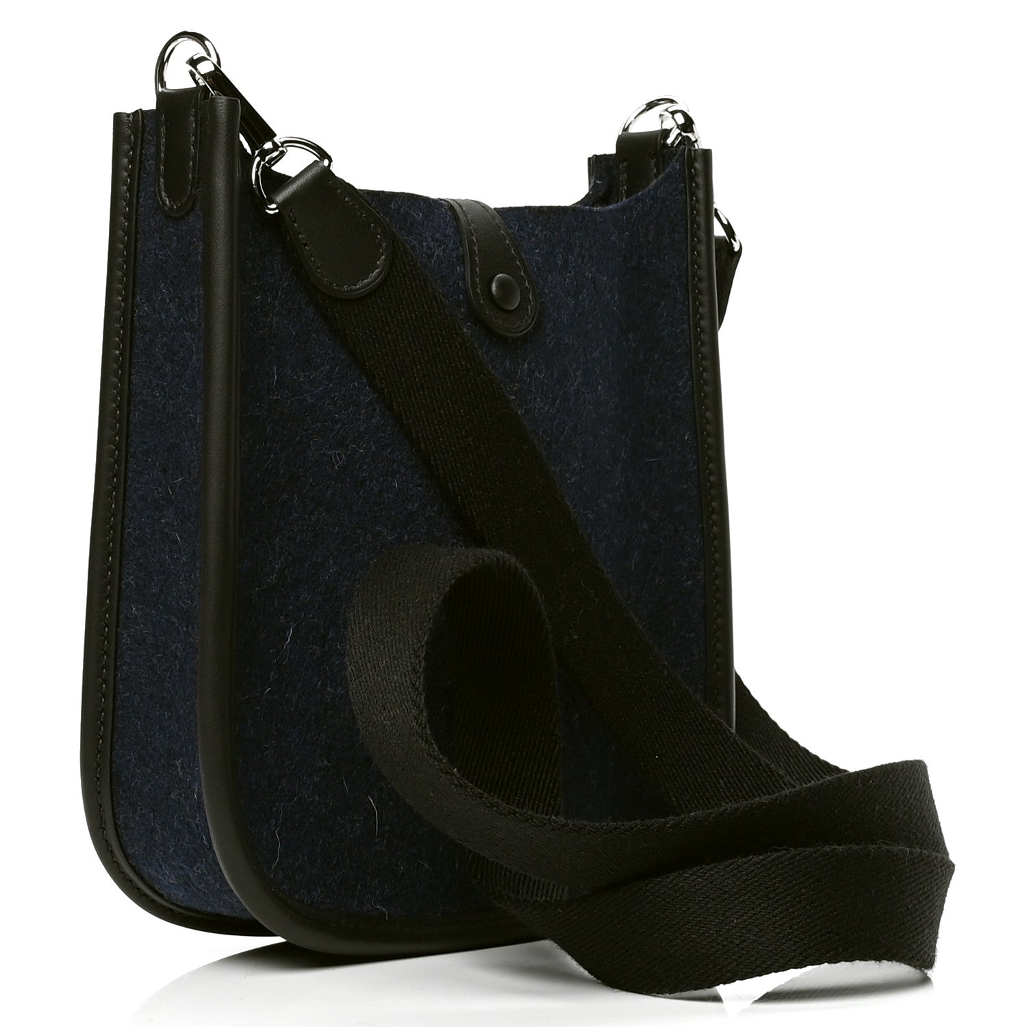 Hermes Swift Sangle Wooly Evelyne TPM Bleu Nuit Black 2 of 4