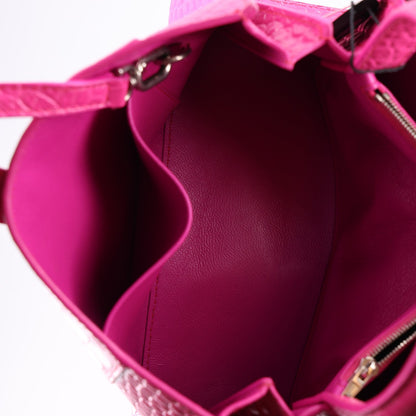 Balenciaga Grained Calfskin XS Hourglass East West Tote Lipstick Pink 12 of 12