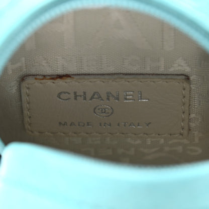 Chanel Calfskin CC Coin Purse Turquoise 6 of 11