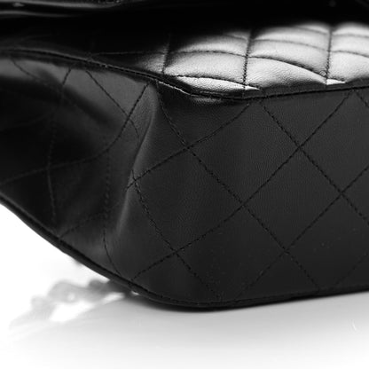 Chanel Lambskin Quilted Medium Double Flap Black 9 of 14