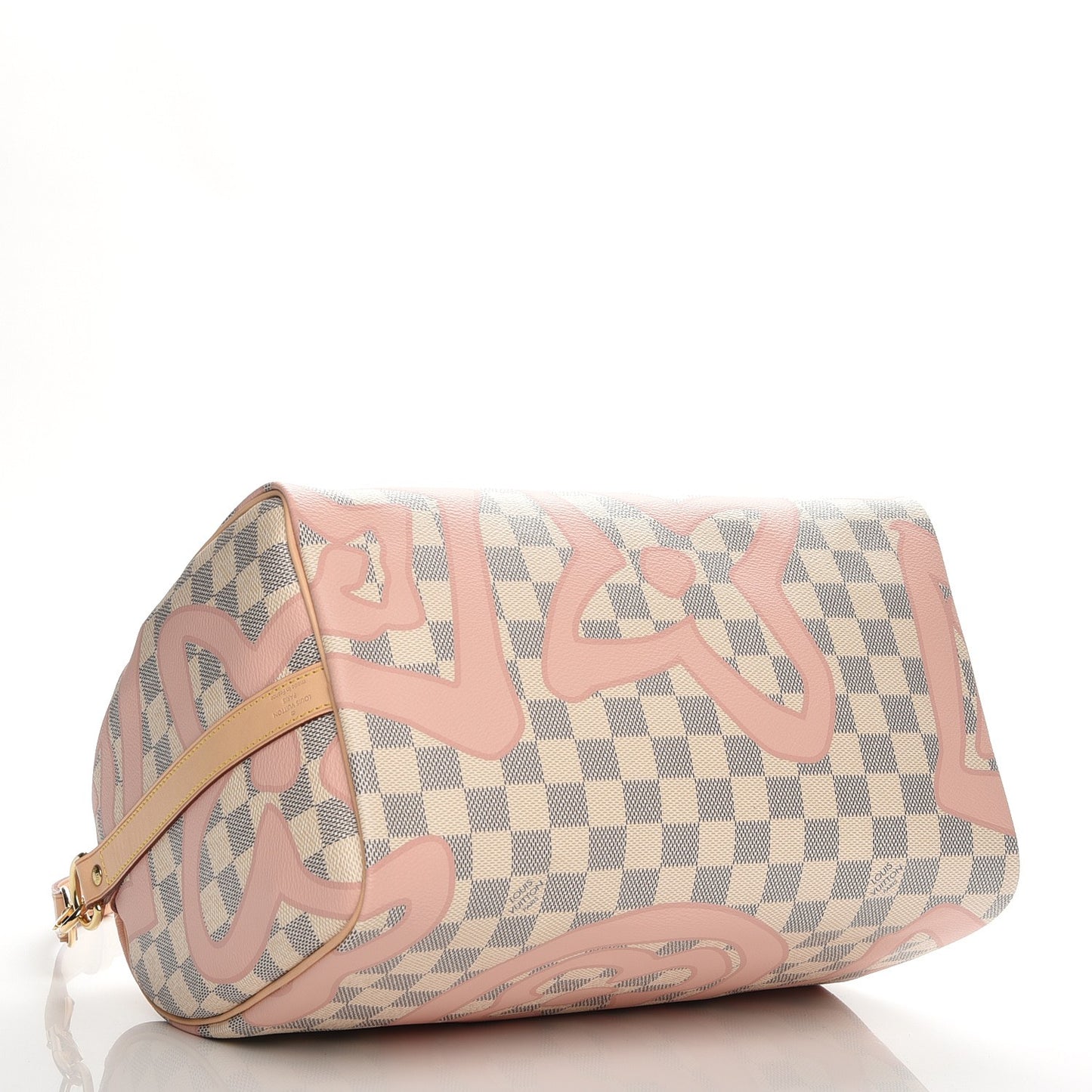 Damier Azur Tahitienne Speedy Bandouliere 30 Rose Ballerine