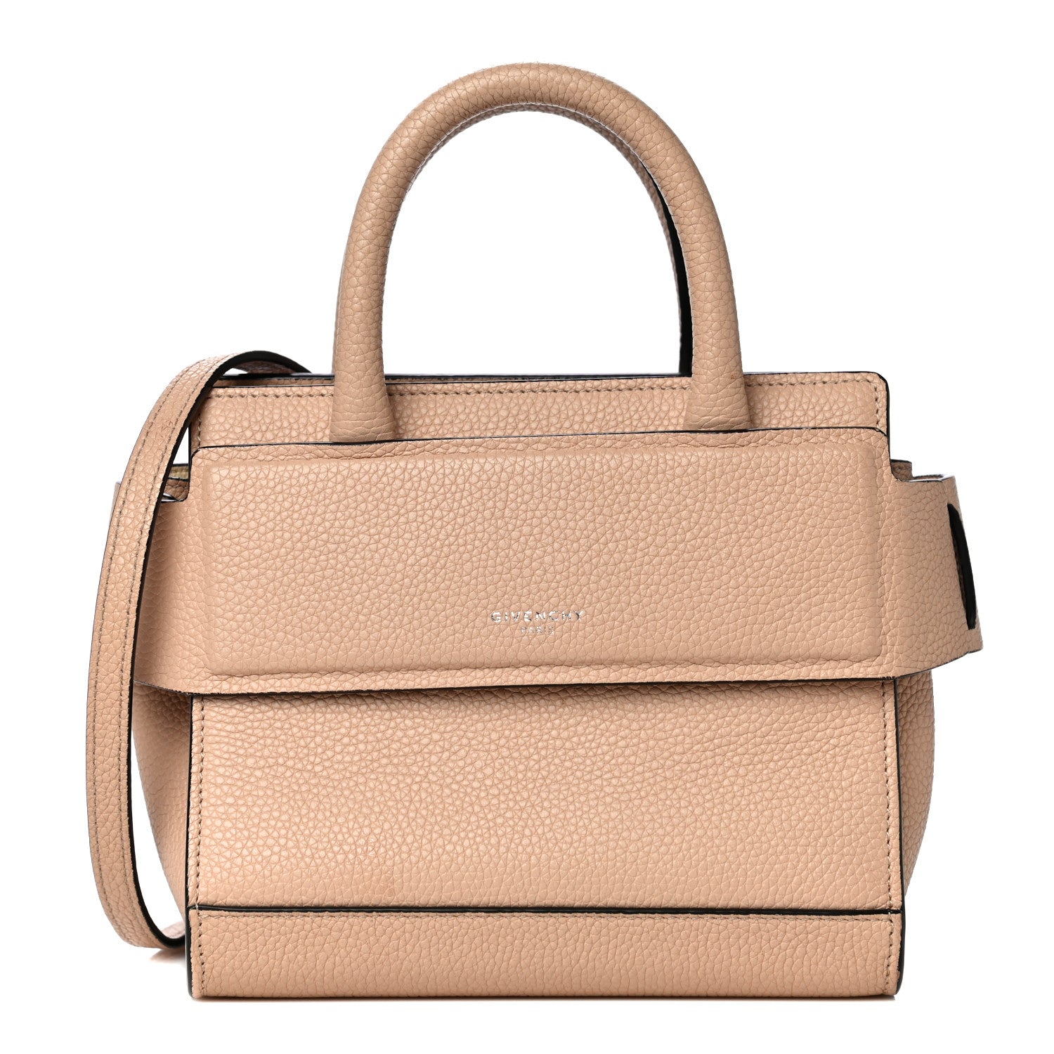 Givenchy Grained Calfskin Nano Horizon Satchel Nude Pink 1 of 15