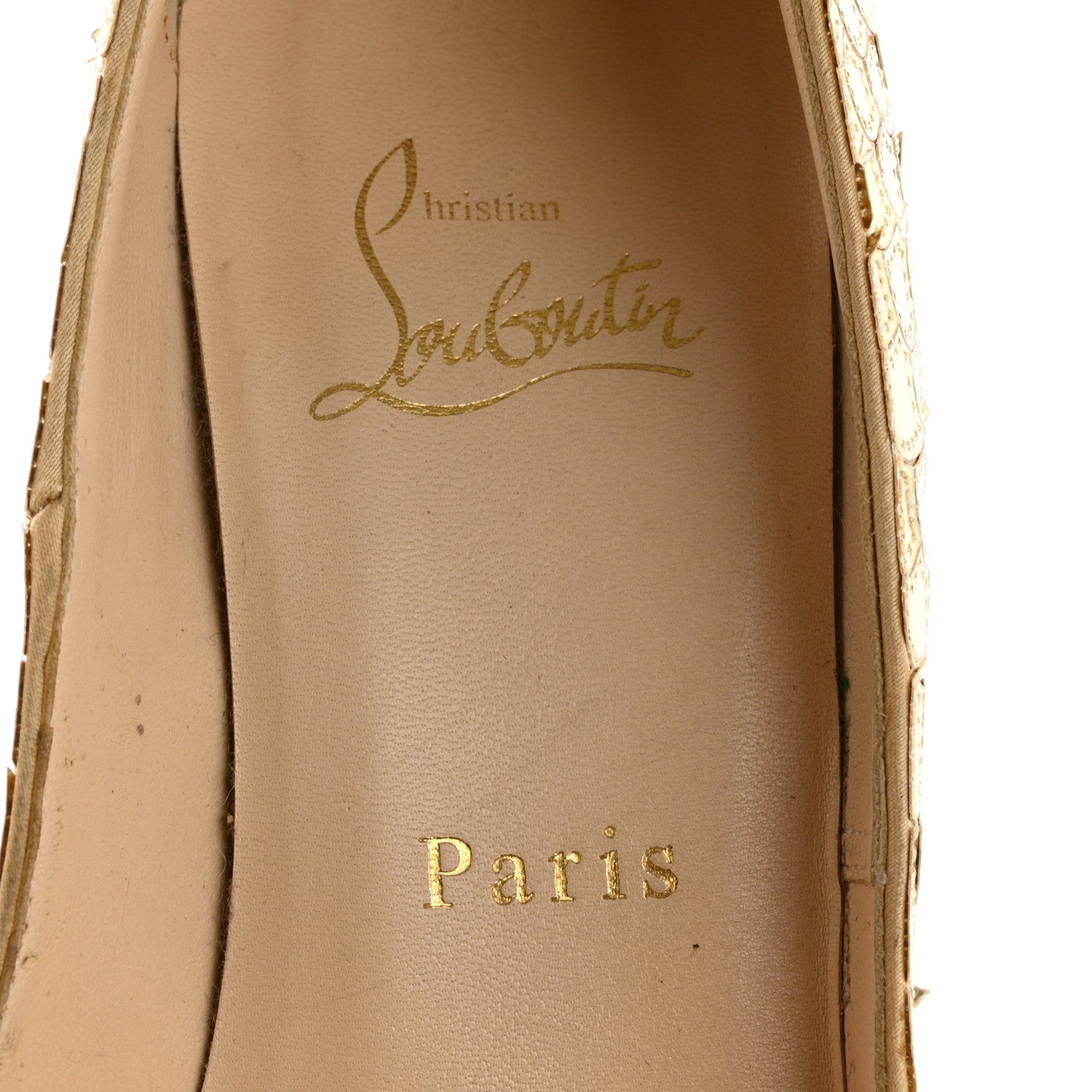Christian Louboutin Calfskin Crepe Poseidon 120 Pumps 37 Perle 7 of 11