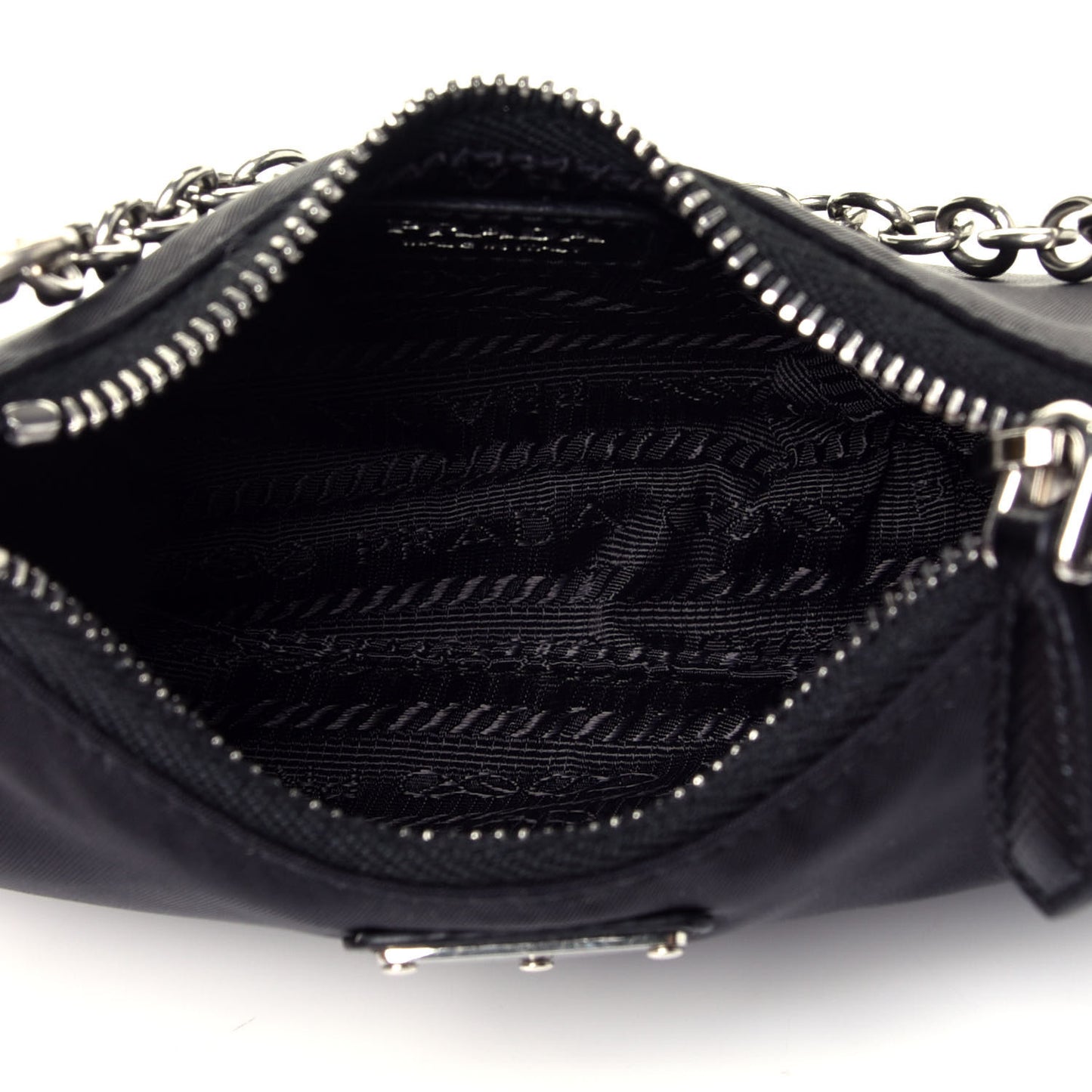 Tessuto Nylon Mini Re-Edition 2000 Shoulder Bag Black