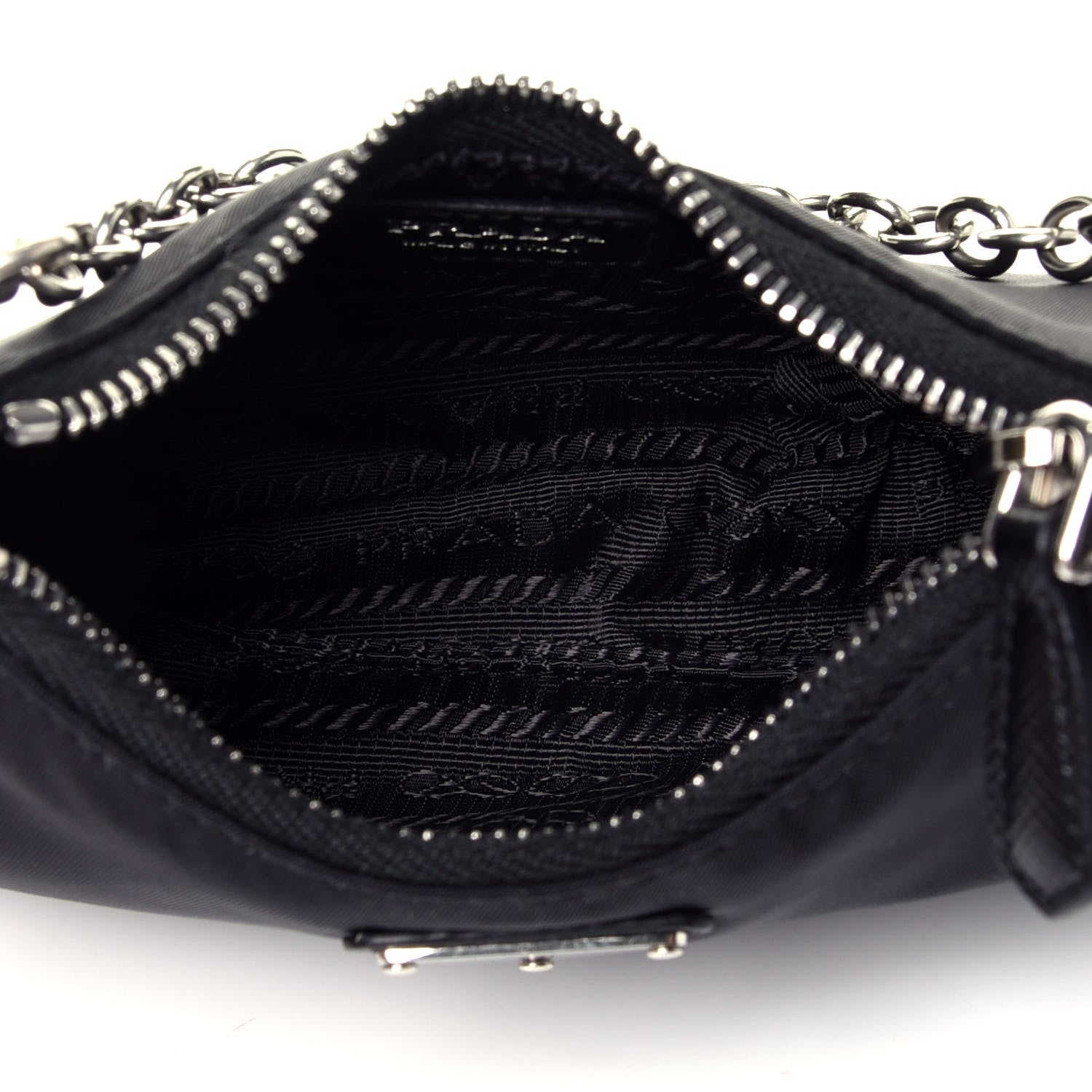 Prada Tessuto Nylon Mini Re-Edition 2000 Shoulder Bag Black 5 of 8