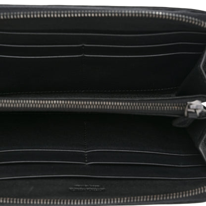 Bottega Veneta Nappa Intrecciato Zip Around Wallet Black 5 of 8