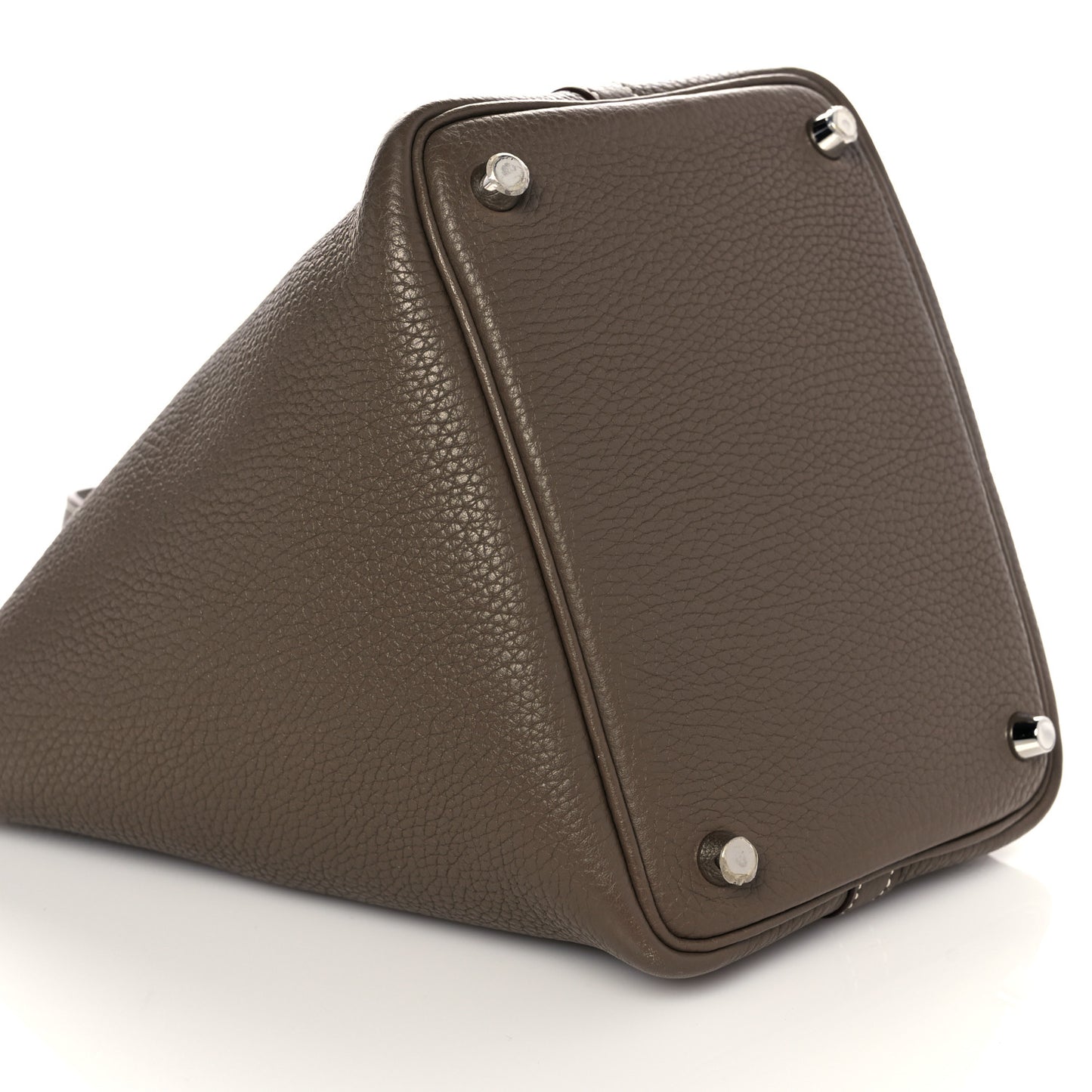 Taurillon Clemence Picotin Lock 18 PM Etoupe