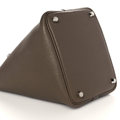 Hermes Taurillon Clemence Picotin Lock 18 PM Etoupe 8 of 10