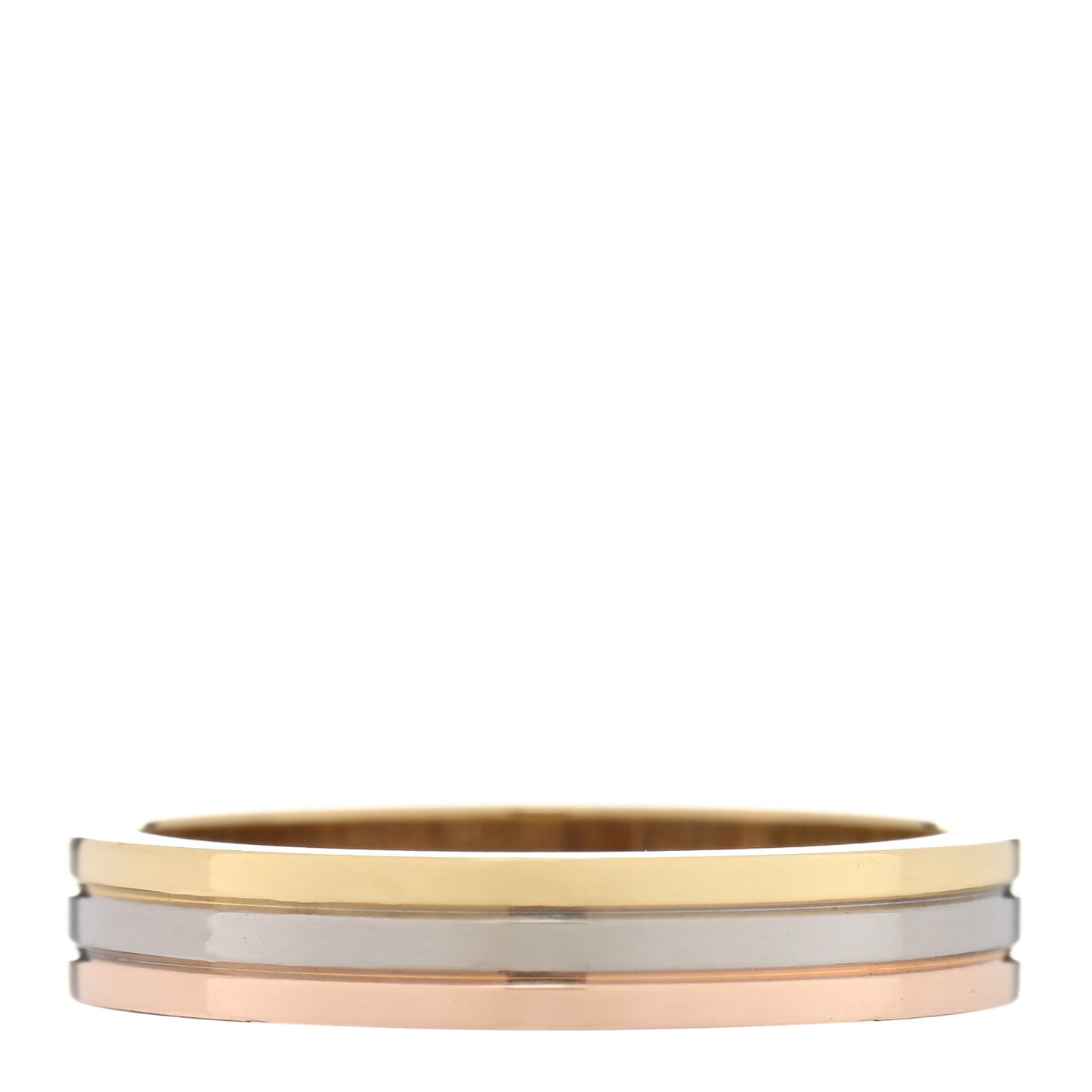 18K Pink White Yellow Gold 3.5mm Vendome Louis Cartier Wedding Band Ring 52 6