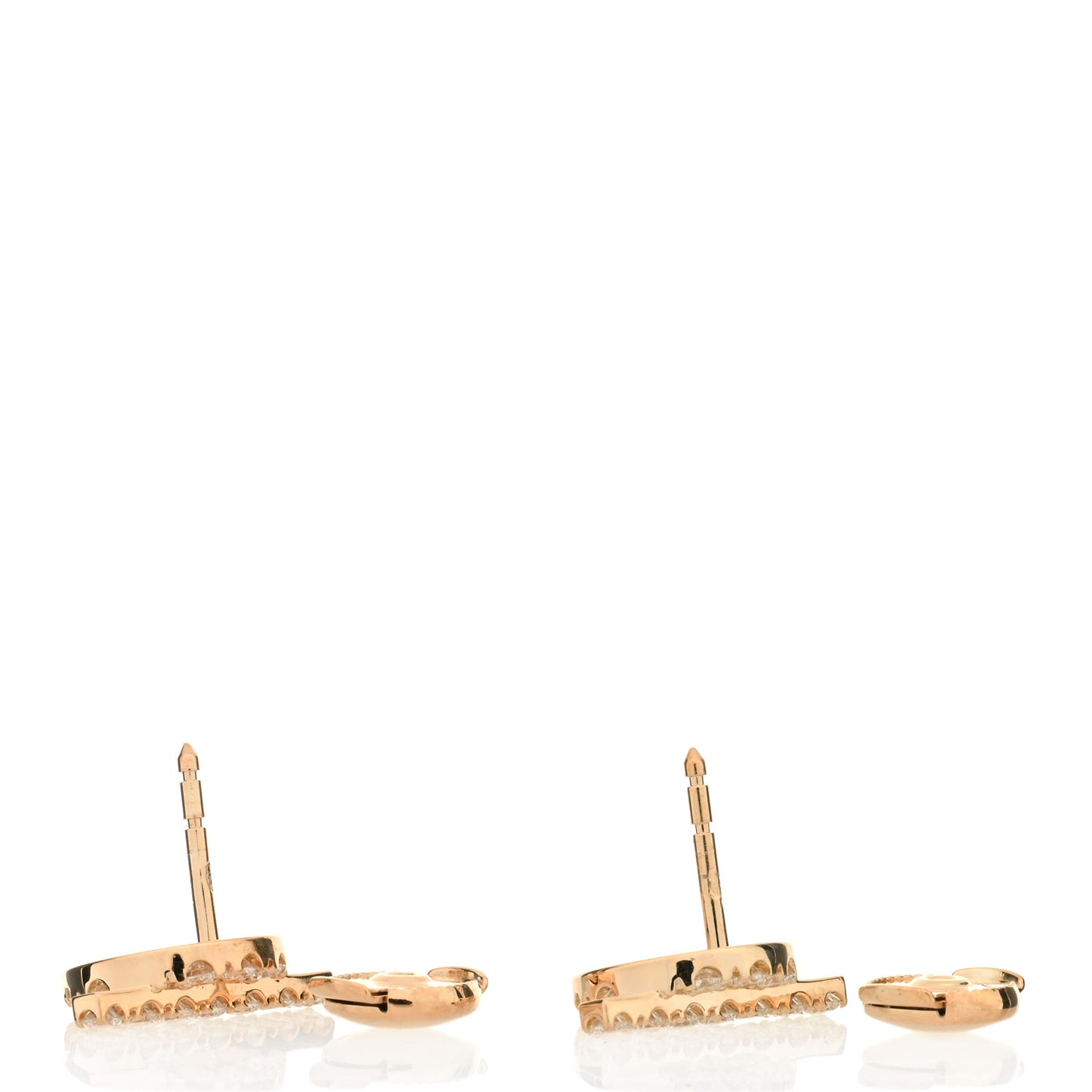 18K Rose Gold Diamond Finesse Earrings