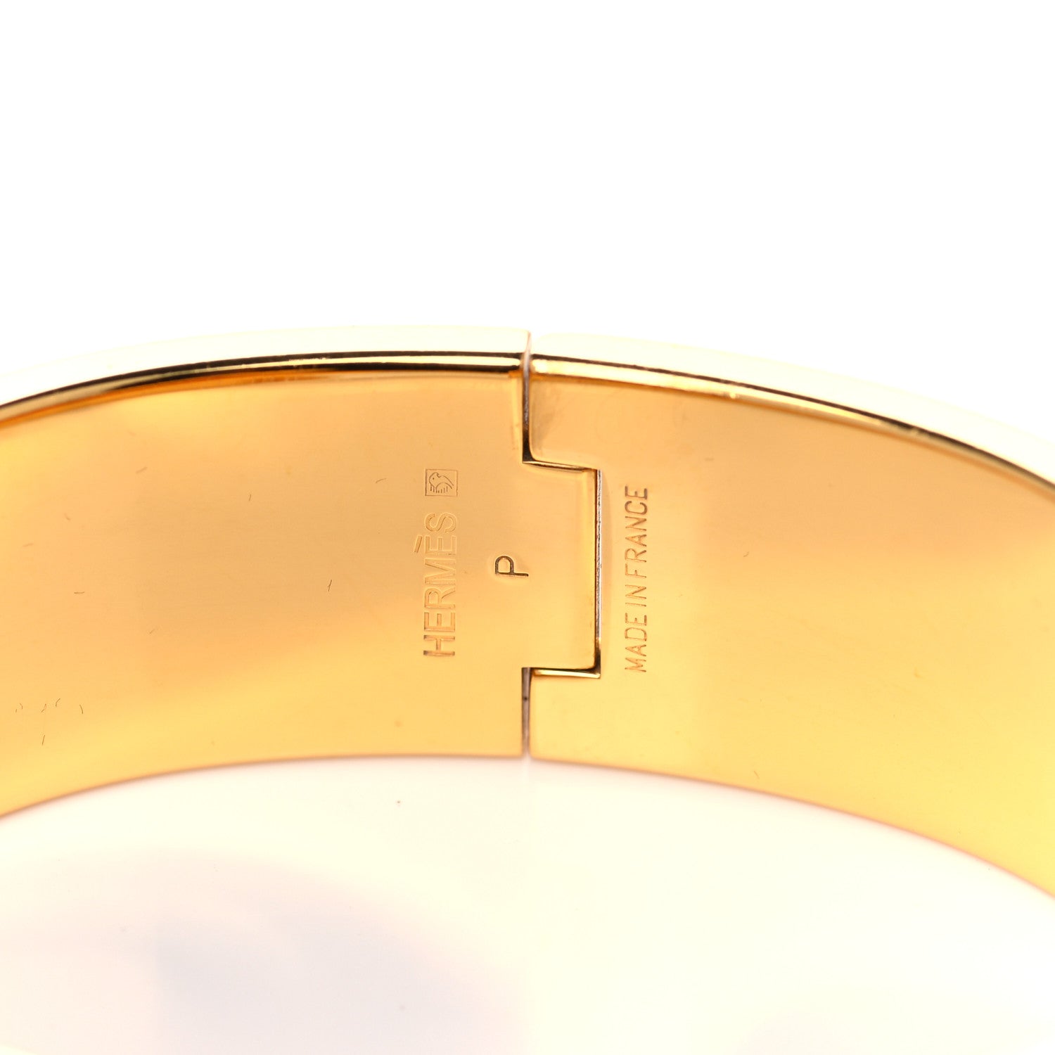 Hermes Enamel Wide Clic Clac H Bracelet PM Red 3 of 5