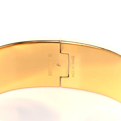 Hermes Enamel Wide Clic Clac H Bracelet PM Red 3 of 5