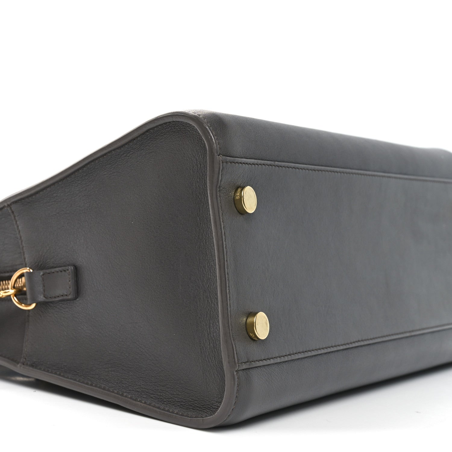 Saint Laurent Calfskin Small Monogram Cabas Fog 9 of 10