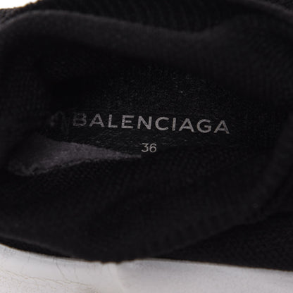 Balenciaga Neoprene Knit Womens Speed Sneakers 36 Black White 9 of 9