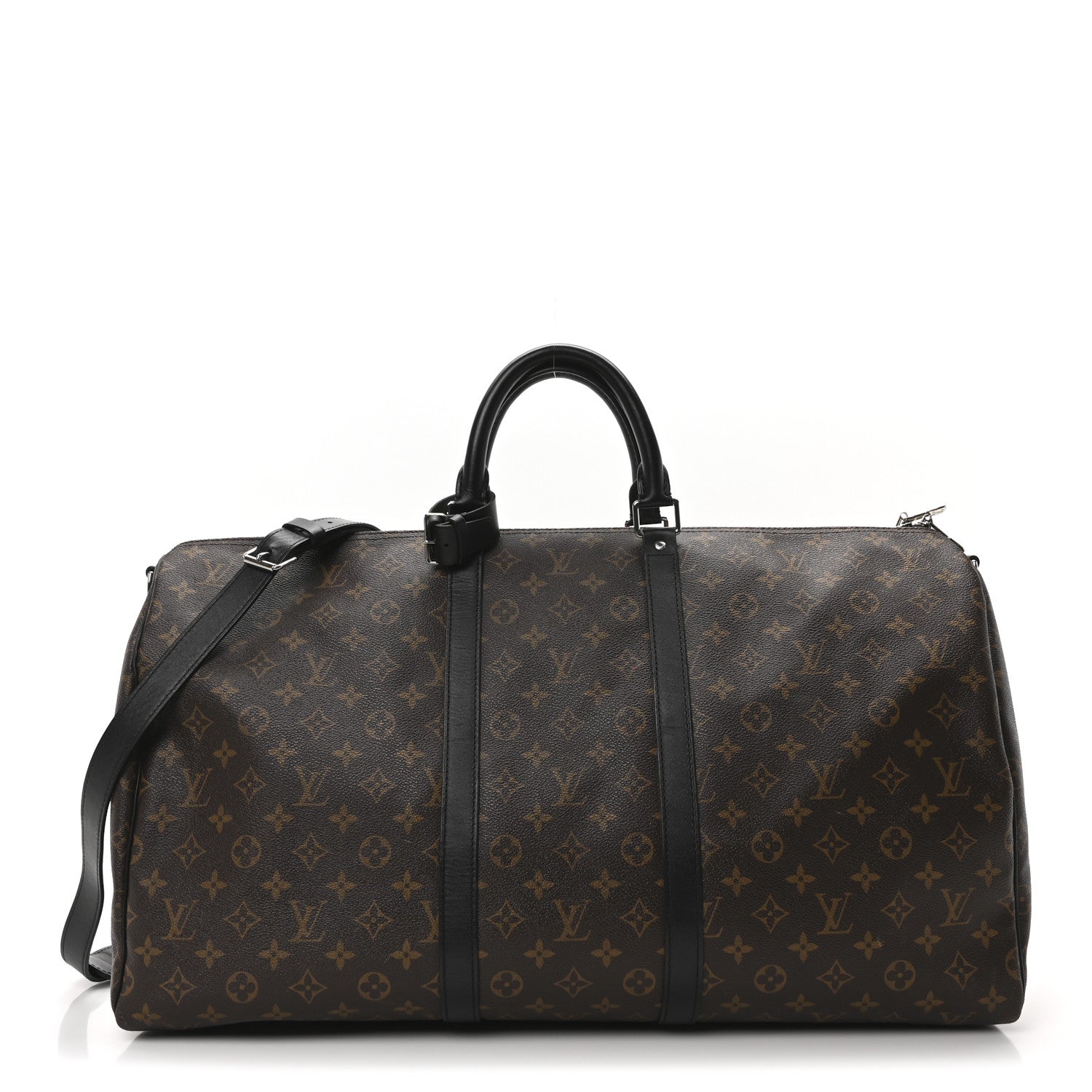 Louis Vuitton Monogram Macassar Keepall Bandouliere 55 1 of 8