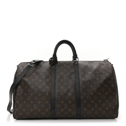 Louis Vuitton Monogram Macassar Keepall Bandouliere 55 1 of 8