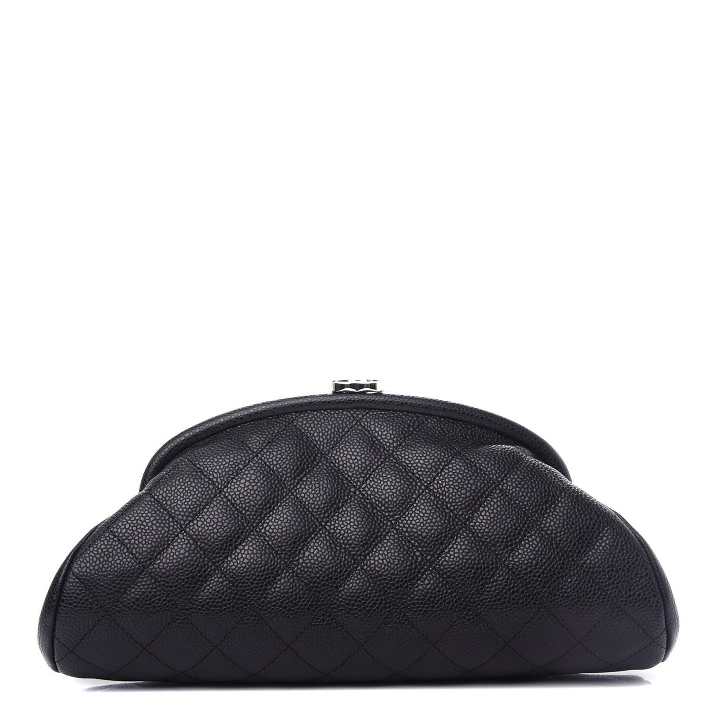 Caviar Quilted Timeless Clutch Black
