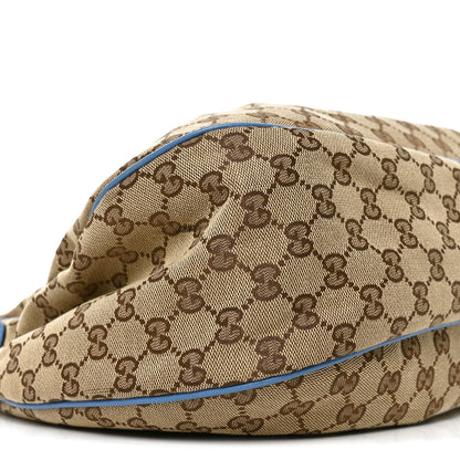 Gucci Monogram Medium Sukey Hobo Blue 9 of 10